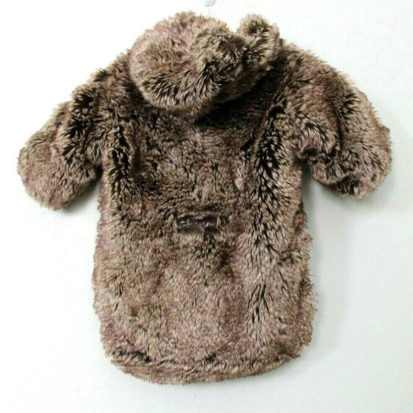 London & Cole Pom-Pom Faux Fur Bunting Suit 0-6M - Picture 2 of 6